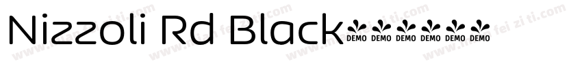Nizzoli Rd Black字体转换